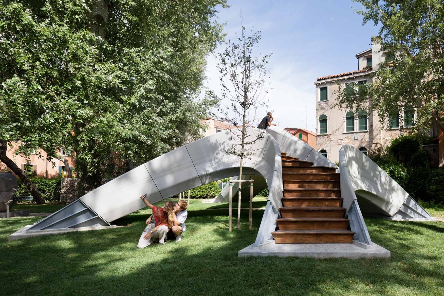 3D-gedruckte Brücke Striatus in Venedig