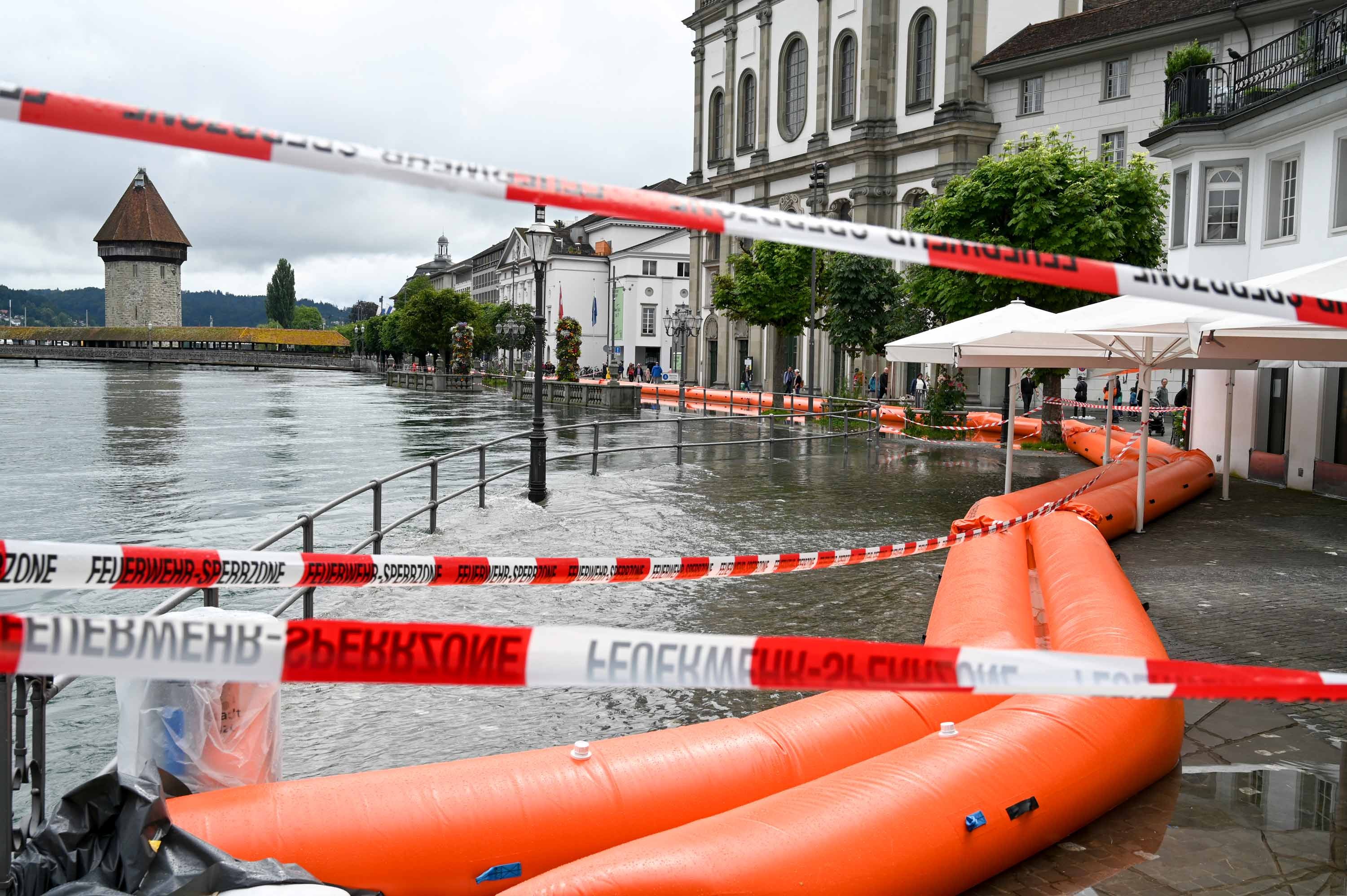 Vorbereitungen Stadt Luzern gegen Hochwasser