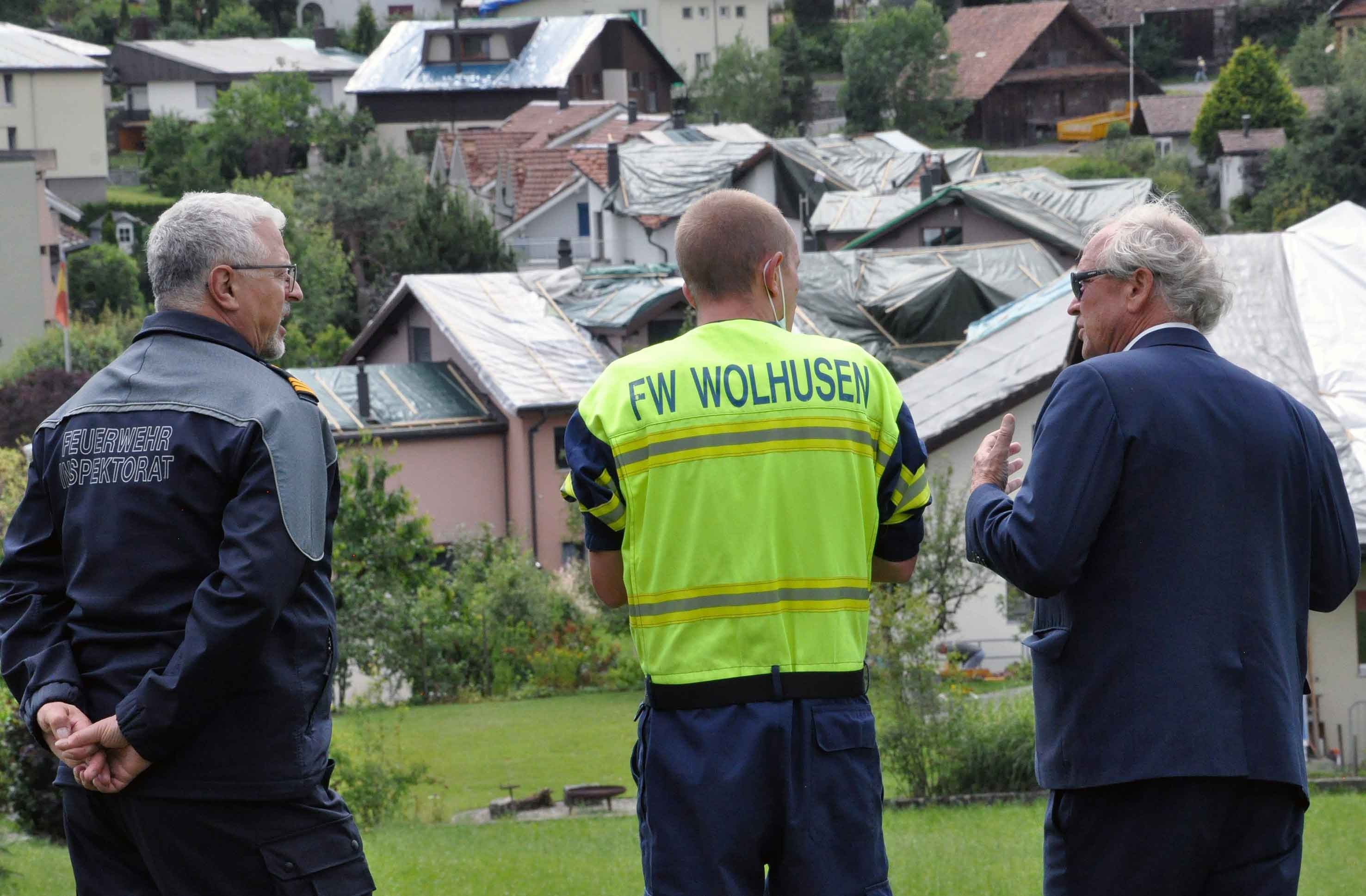 Hagelschäden in Wolhusen LU