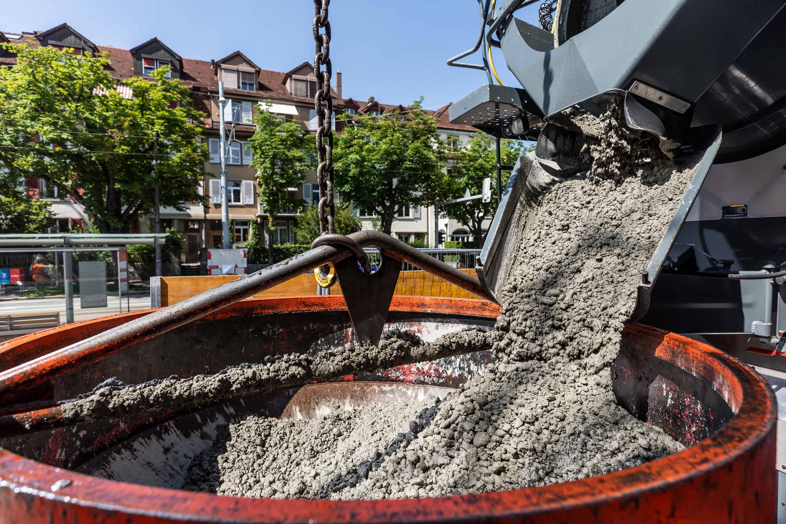 Baustelle Tramdepot Burgernziel in Bern