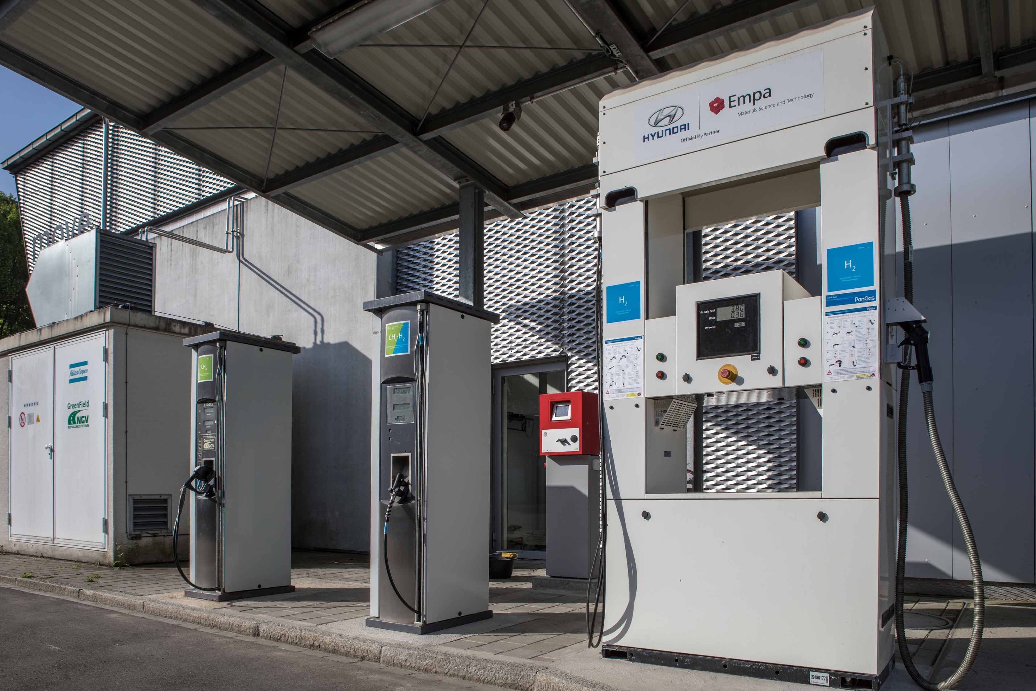 Tankstelle bei Empa in Dübendorf