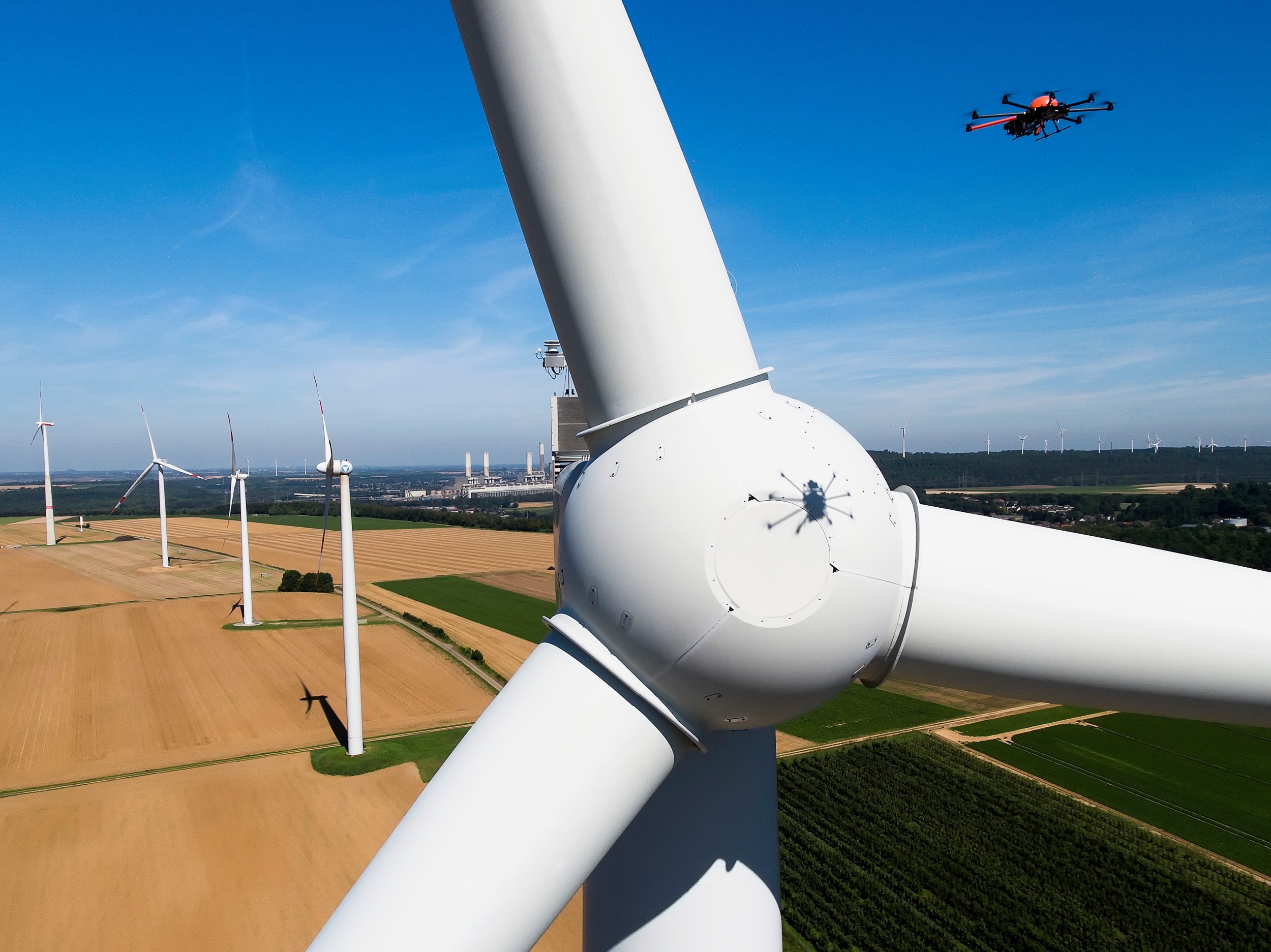 Drohnen Inspektion Windrad Rotorblätter