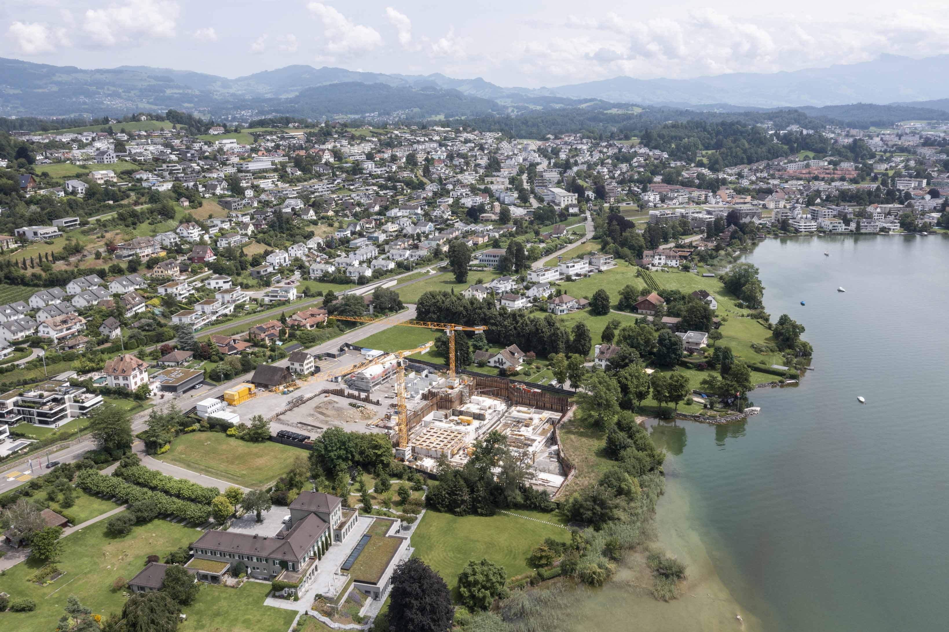 Baustelle von Roger Federer in Rapperswil-Jona