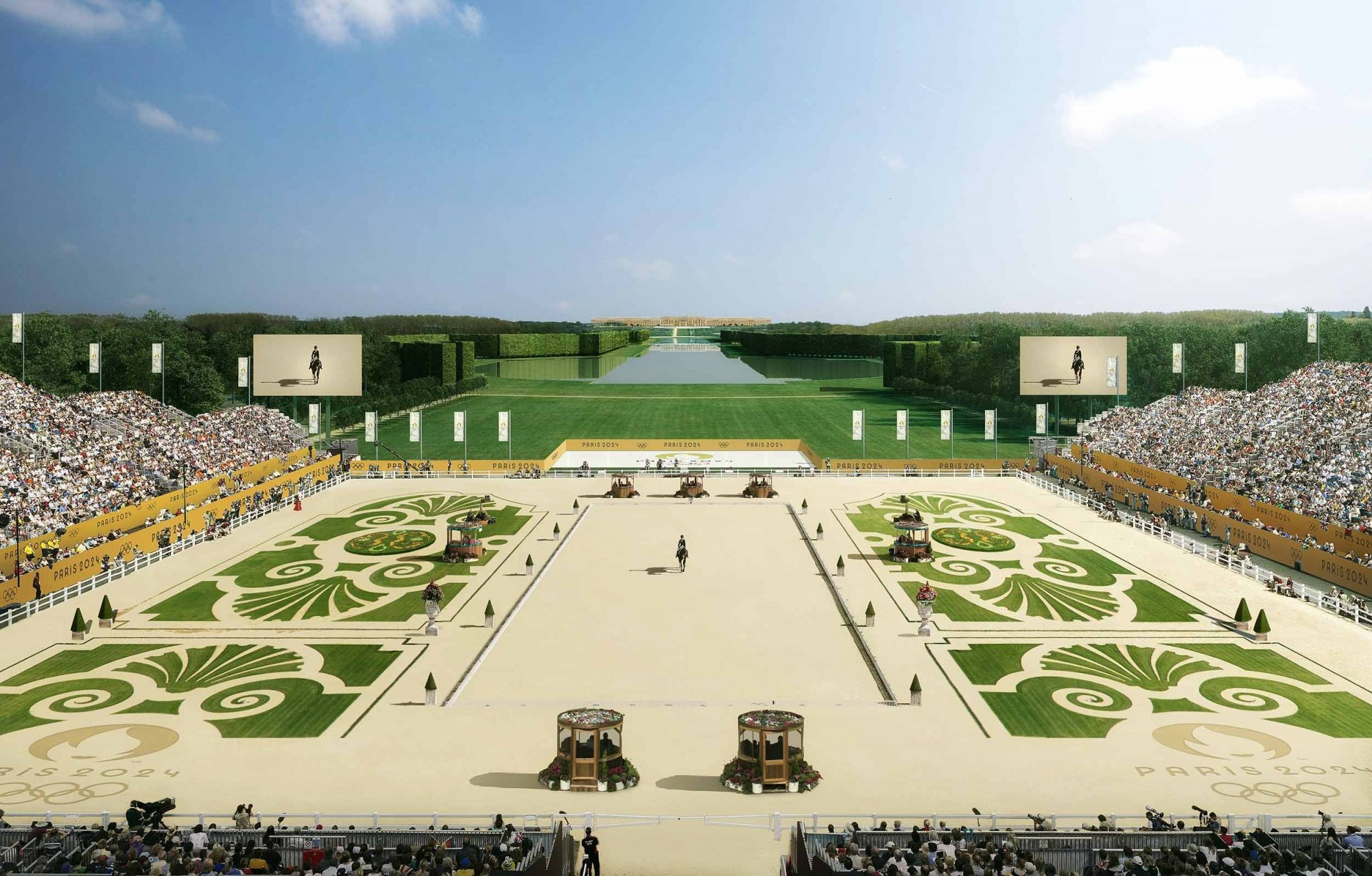 Visualisierung Pferderennen bei Chateau de Versailles