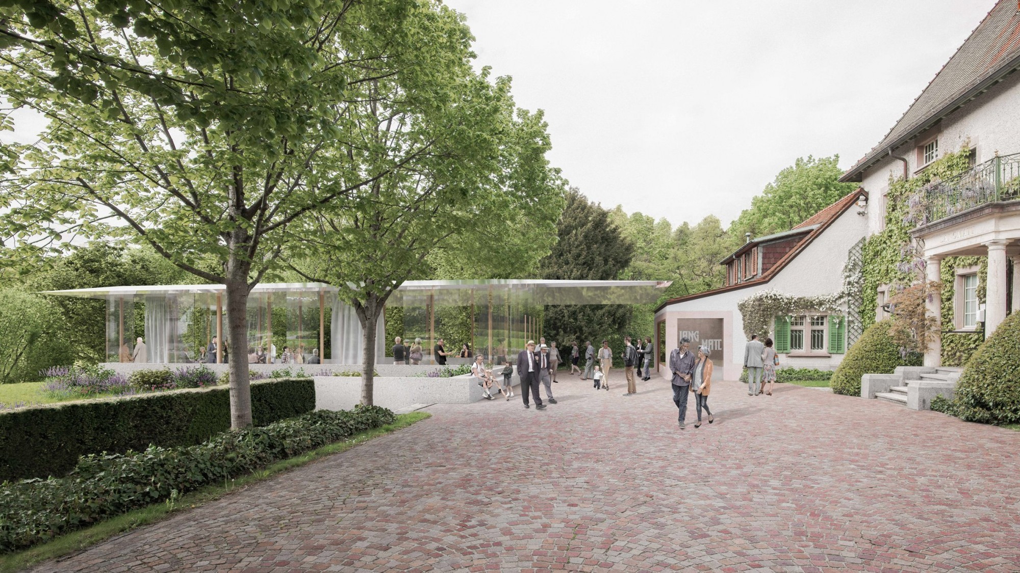 Visualisierung Sanierung Museum Villa Langmatt Baden