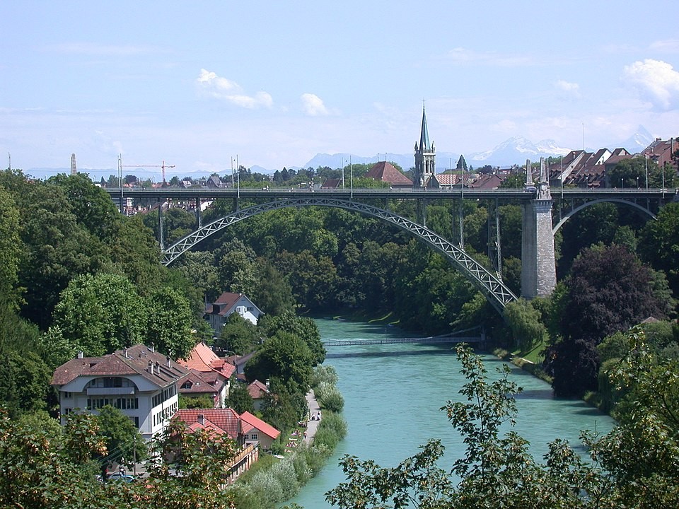 Kornhausbrücke in der Stadt Bern