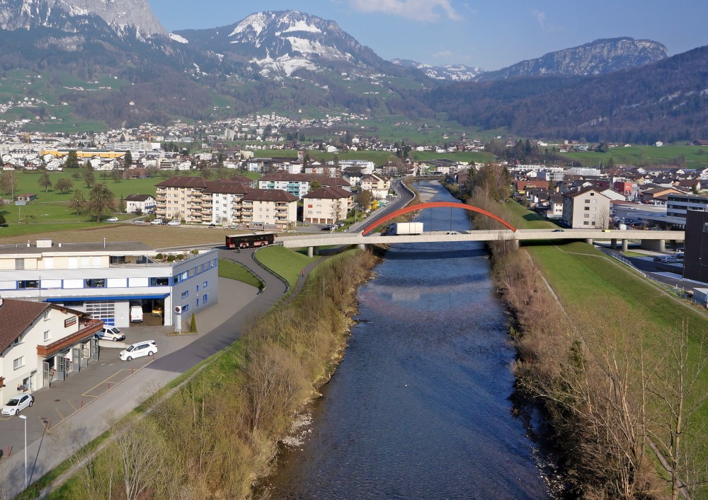 Muotabrücke West, Ibach; Neubau; Visualisierung