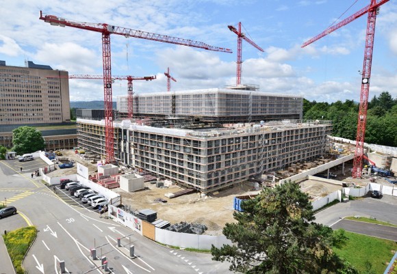 Neubau Kantonsspital Baden im August 2021
