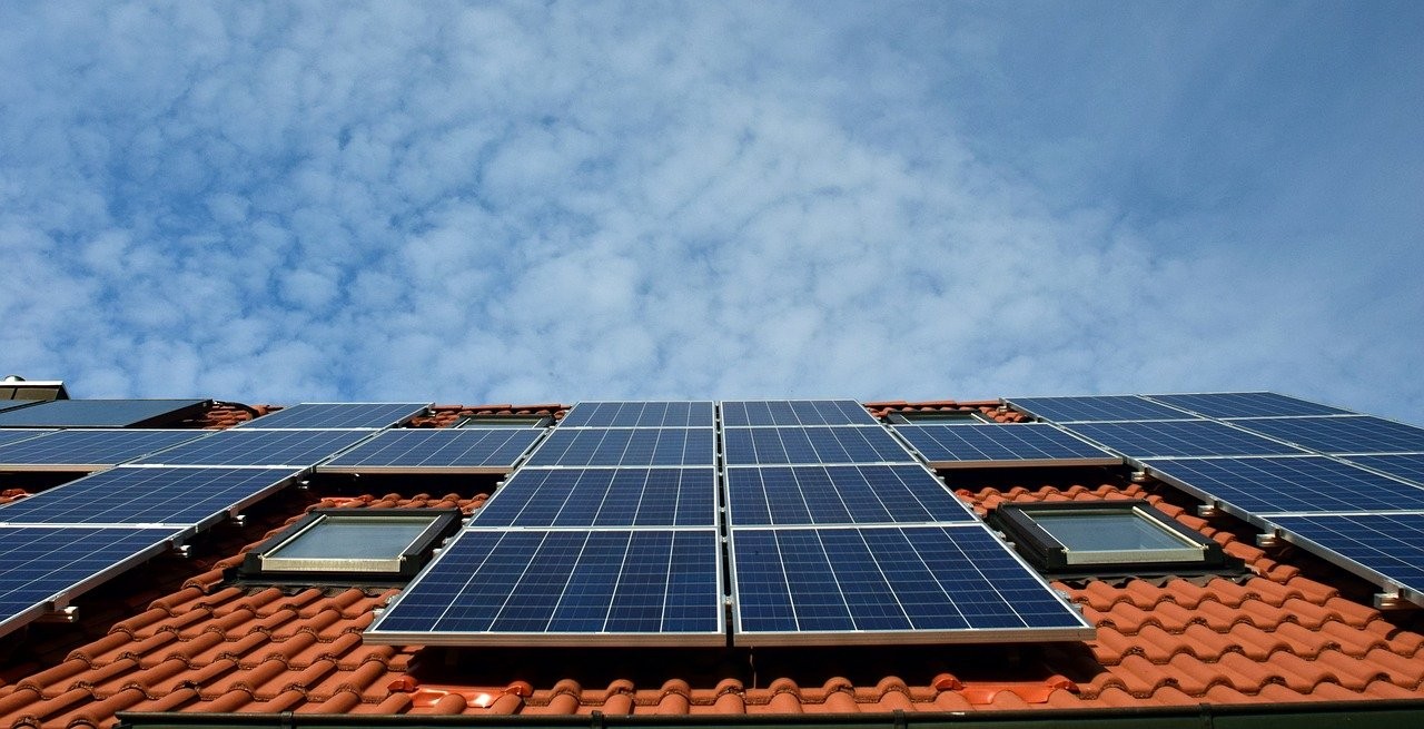 Solaranlage auf einem Dach