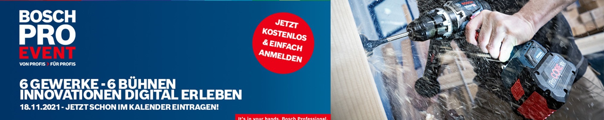 Banner Bosch Pro Event