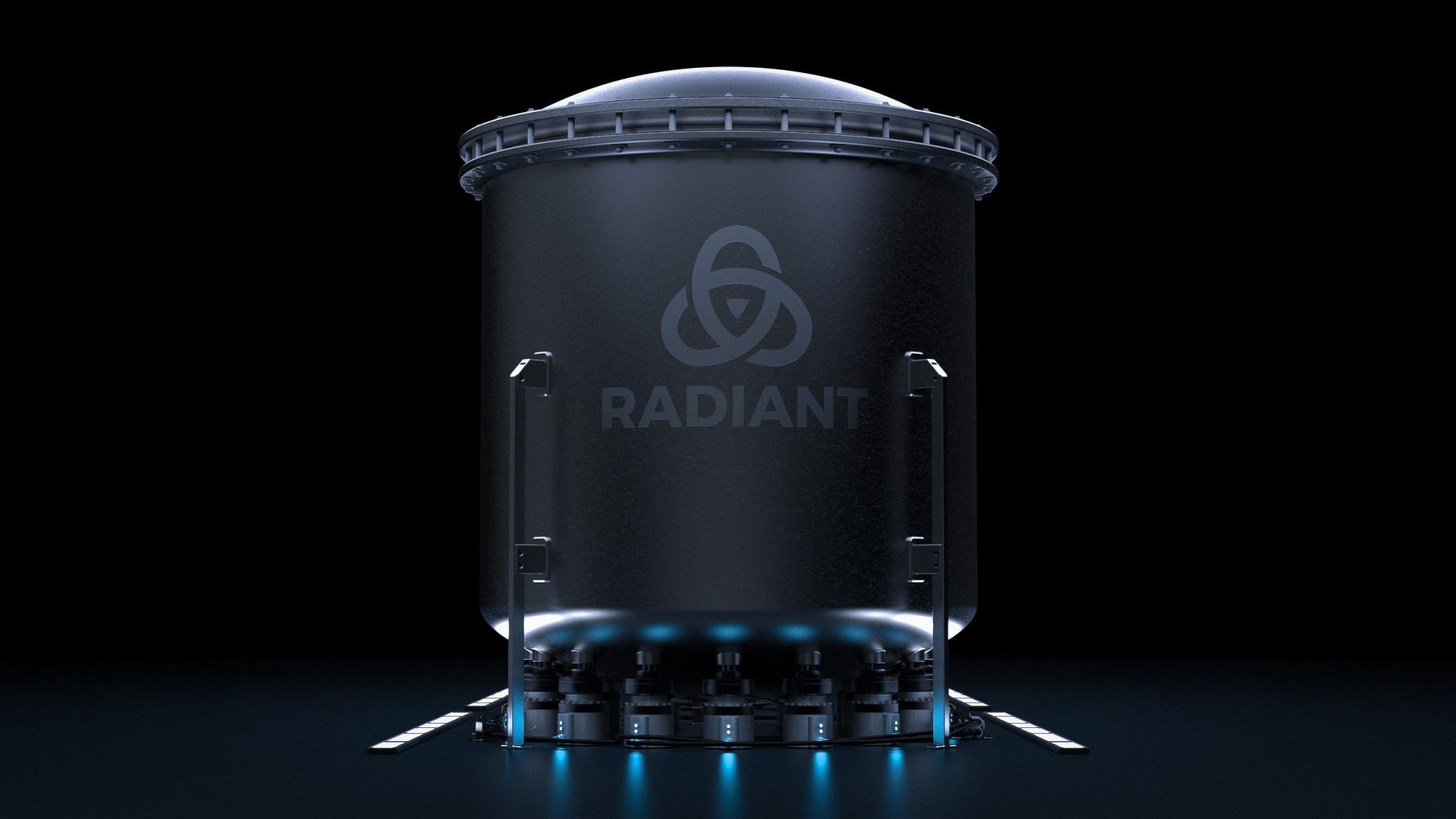 Visualisierung portabler Mikro-Reaktor von Radiant Nuclear