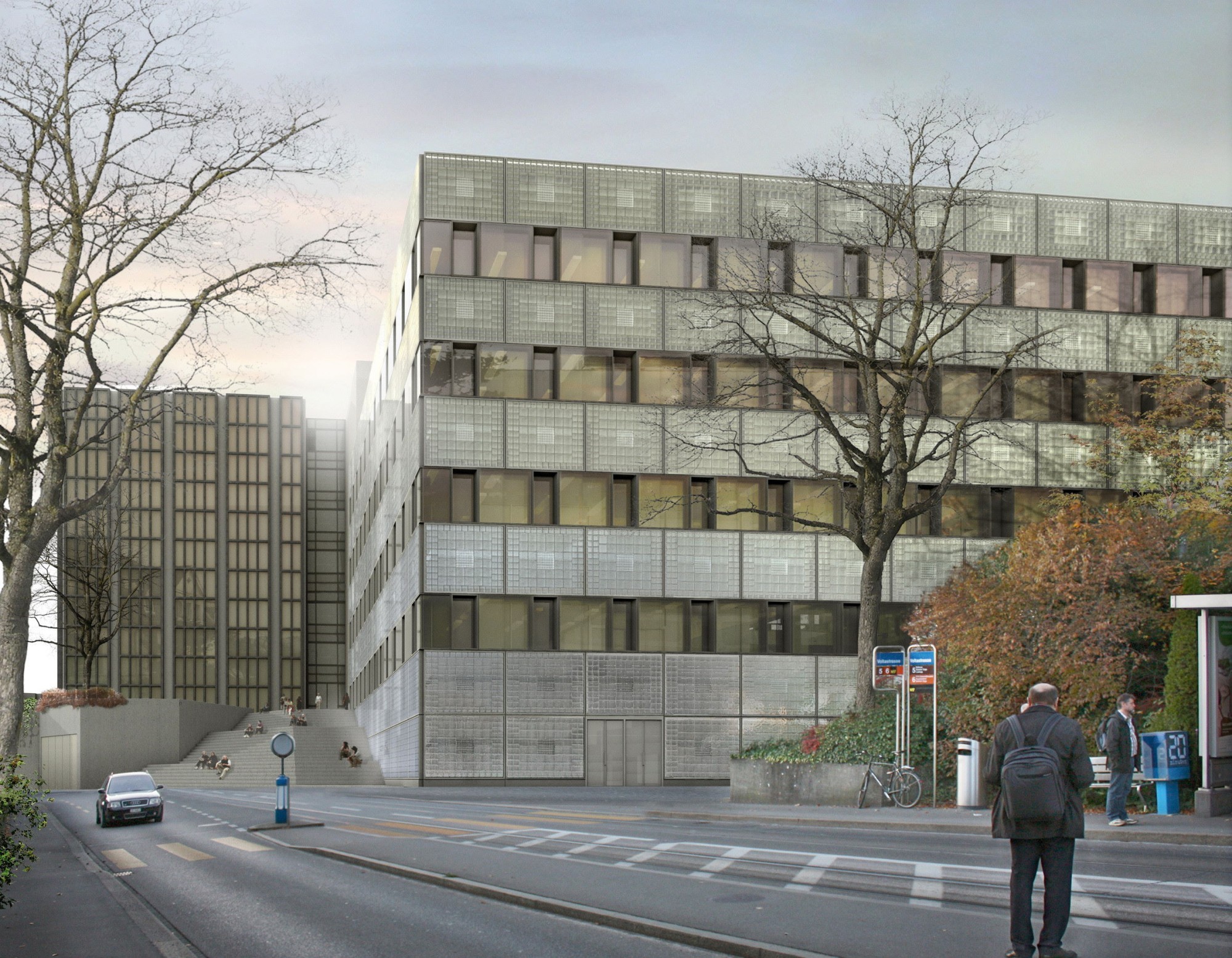 ETH-Neubau Gloriastrasse Visualisierung Boltshauser Architekten