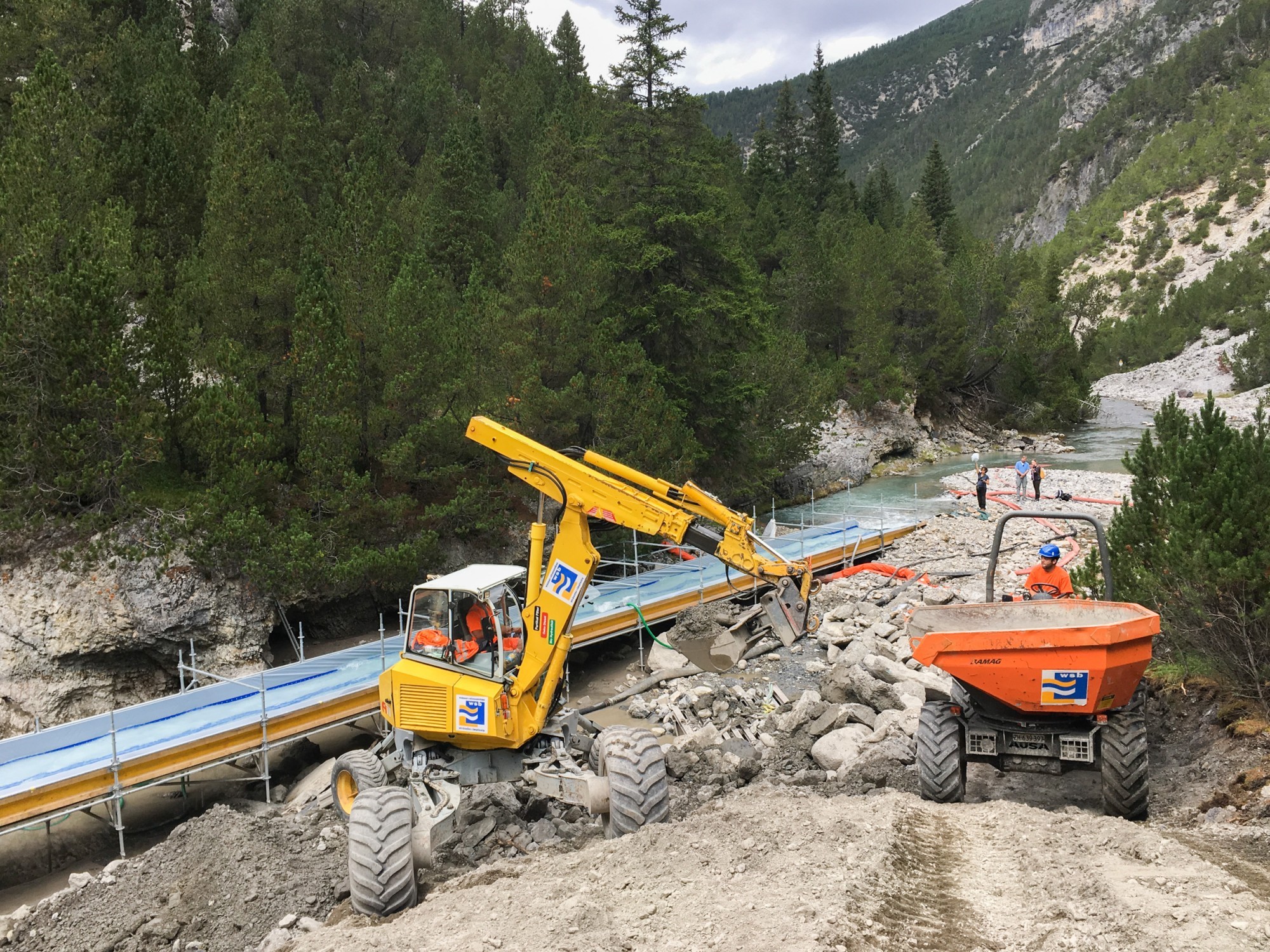 Sanierungsmassnahmen beim Tosbecken