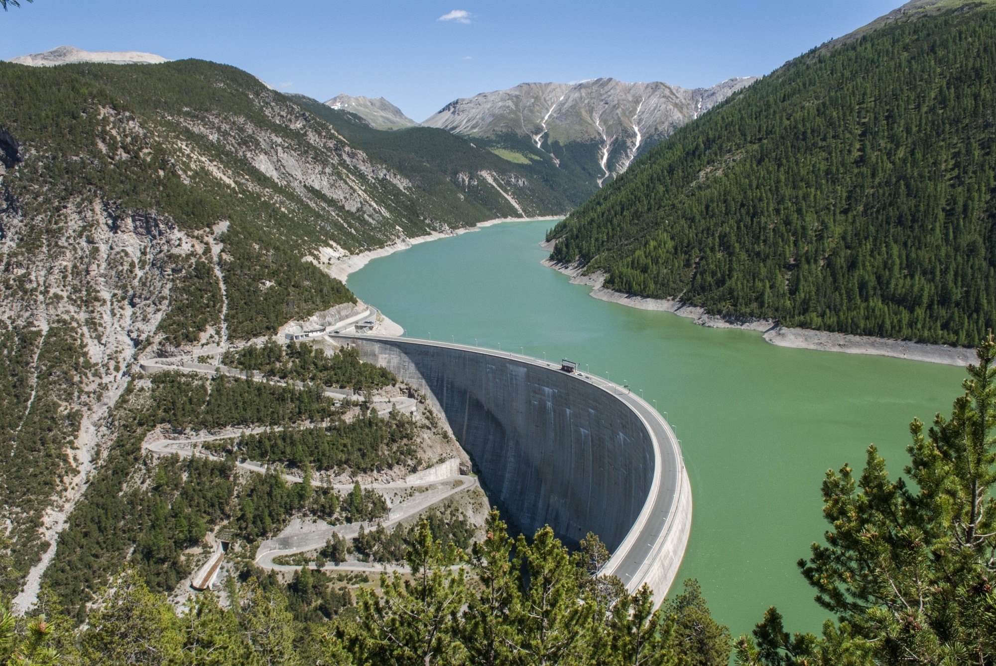 Staumauer Punt da Gall am Lago di Livigno