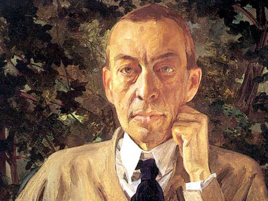 Porträt von Sergej Rachmaninov