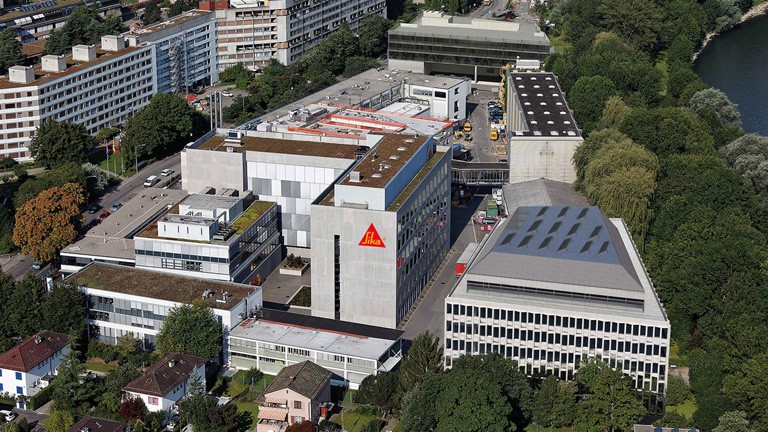 Luftbild Sika-Hauptsitz in Zürich