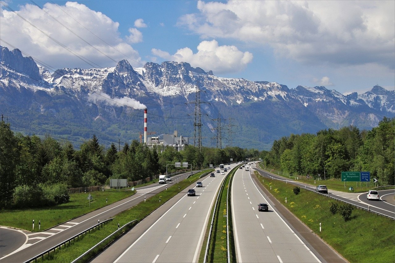 Autobahn nach St. Gallen