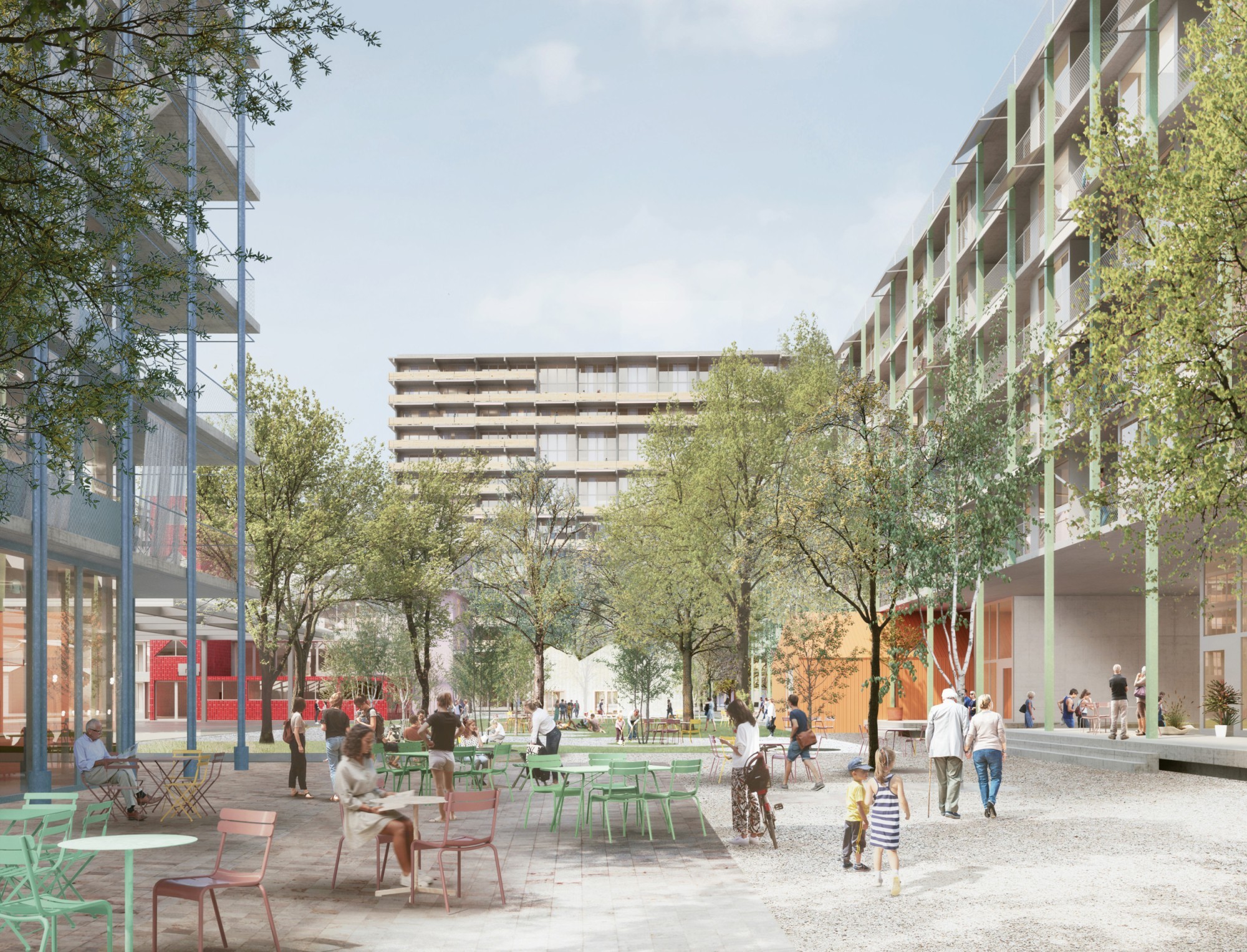 Rohner Areal Pratteln Grünraum Hiag