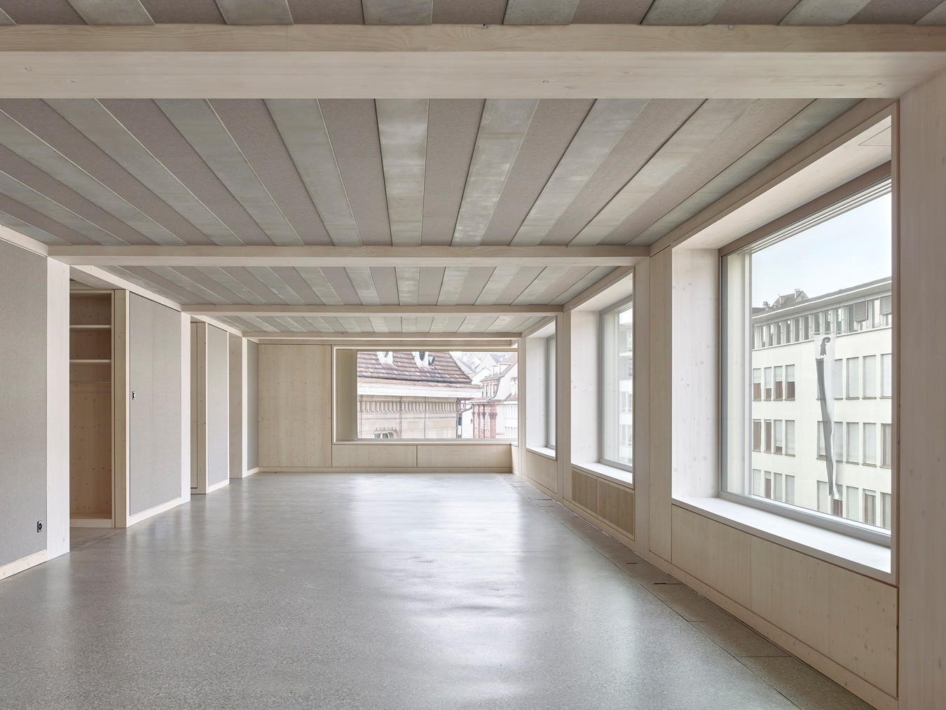 Bürogeschoss im AUE-Neubau in Basel