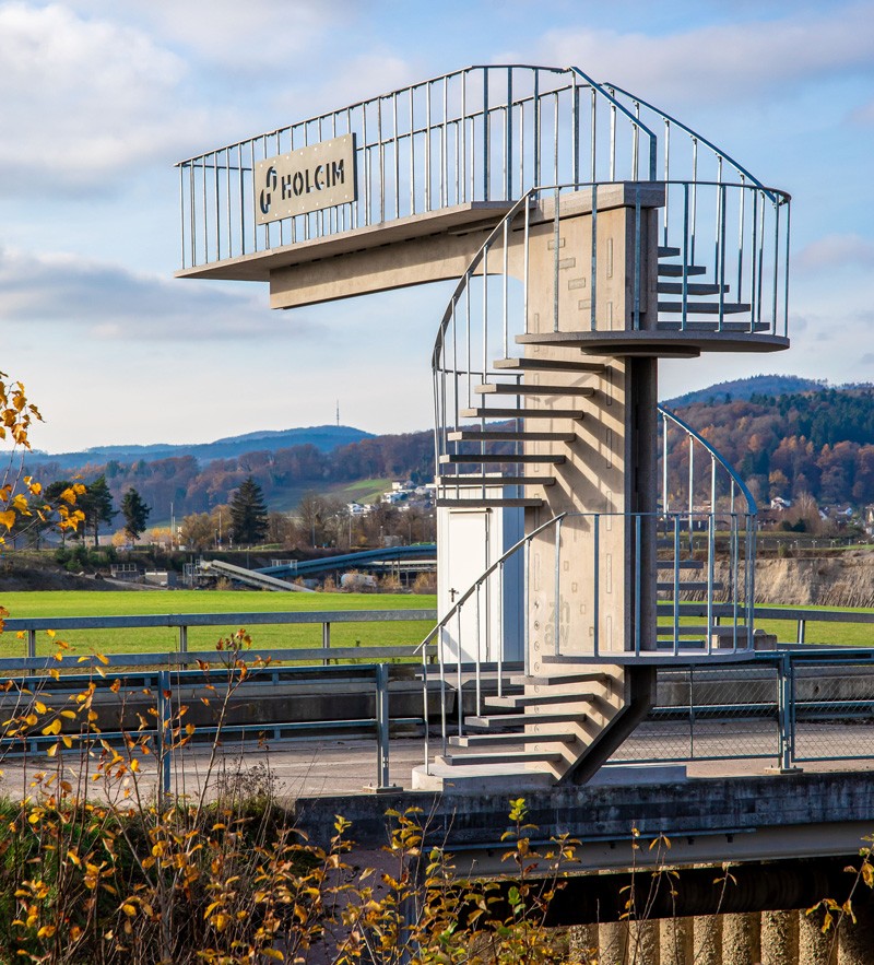 Locarbo-Brücke in Holcim-Werk Hüntwangen