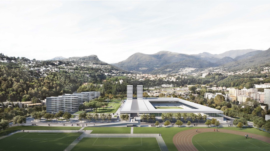 Visualisierung neues Stadion Lugano