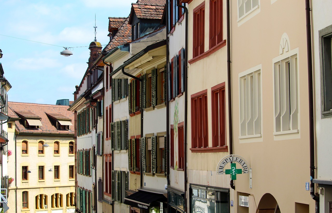 Hausfassaden in Basler Altstadt