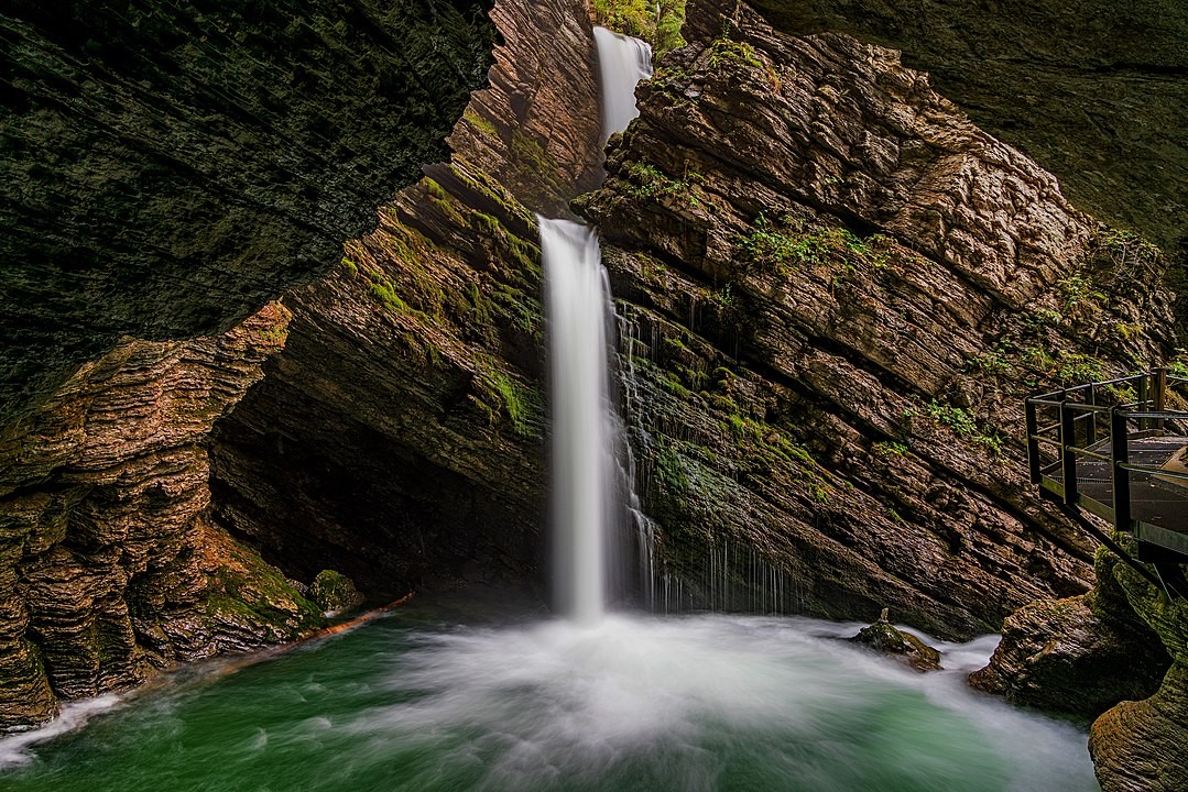 Unterer Thurwasserfall bei Unterwasser in St. Gallen