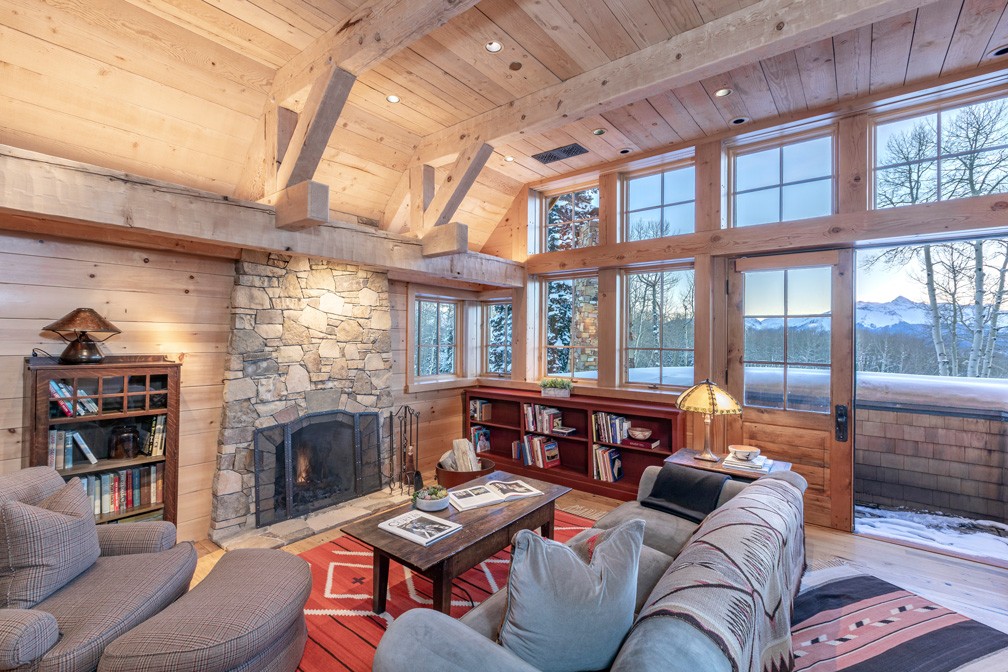 Wohnzimmer Luxus-Chalet in Telluride von Tom Cruise