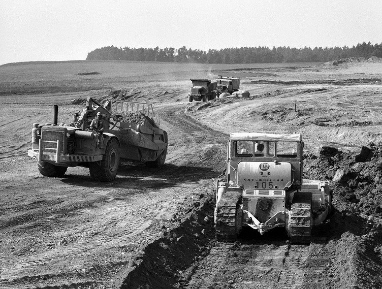 Pistenbau Flughafen Zürich 1973