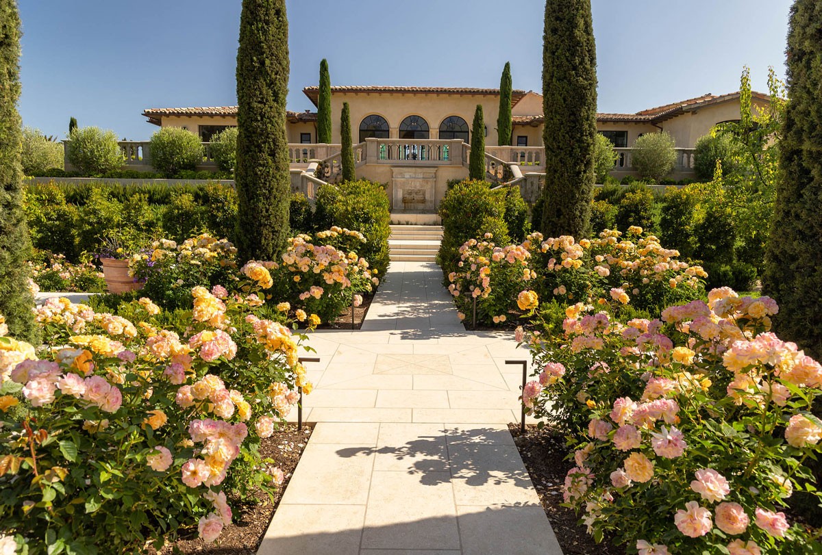 Rosengarten bei Villa Bellevue