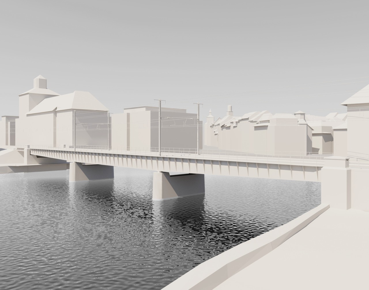 Modell der neuen Aarebrücke