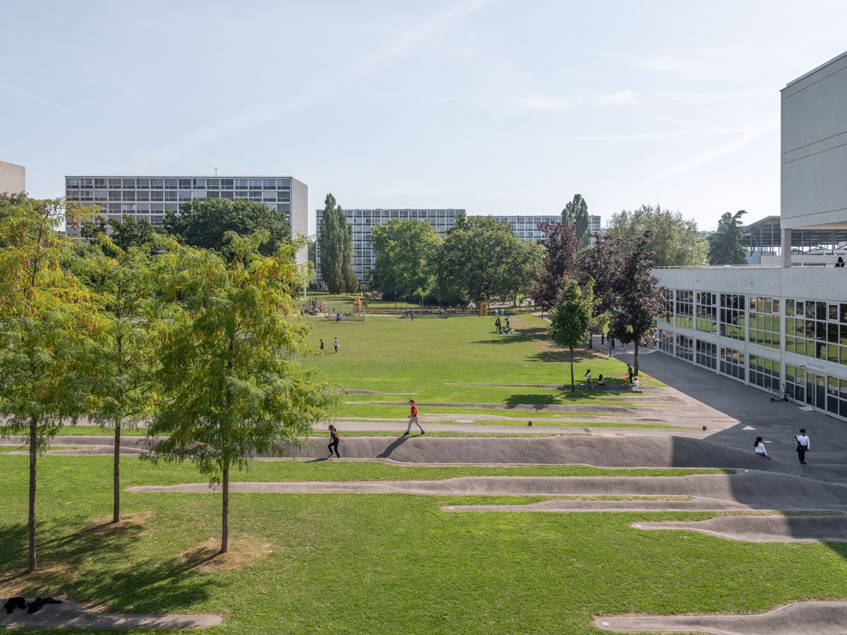 Satellitenstadt in Meyrin