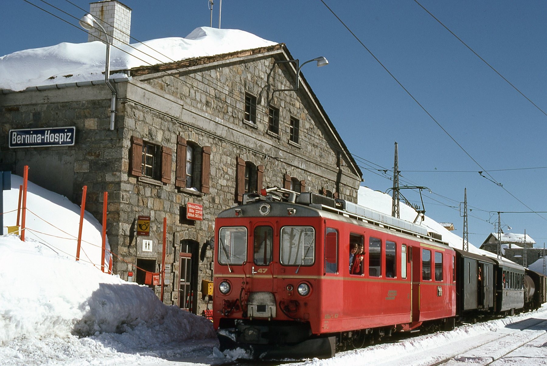 Berninabahn im Winter