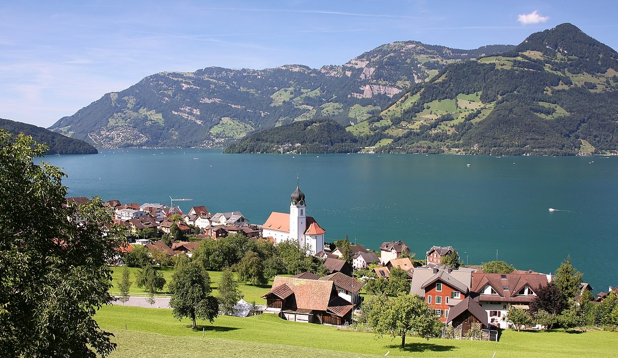 Blick auf die Gemeinde Beckenried