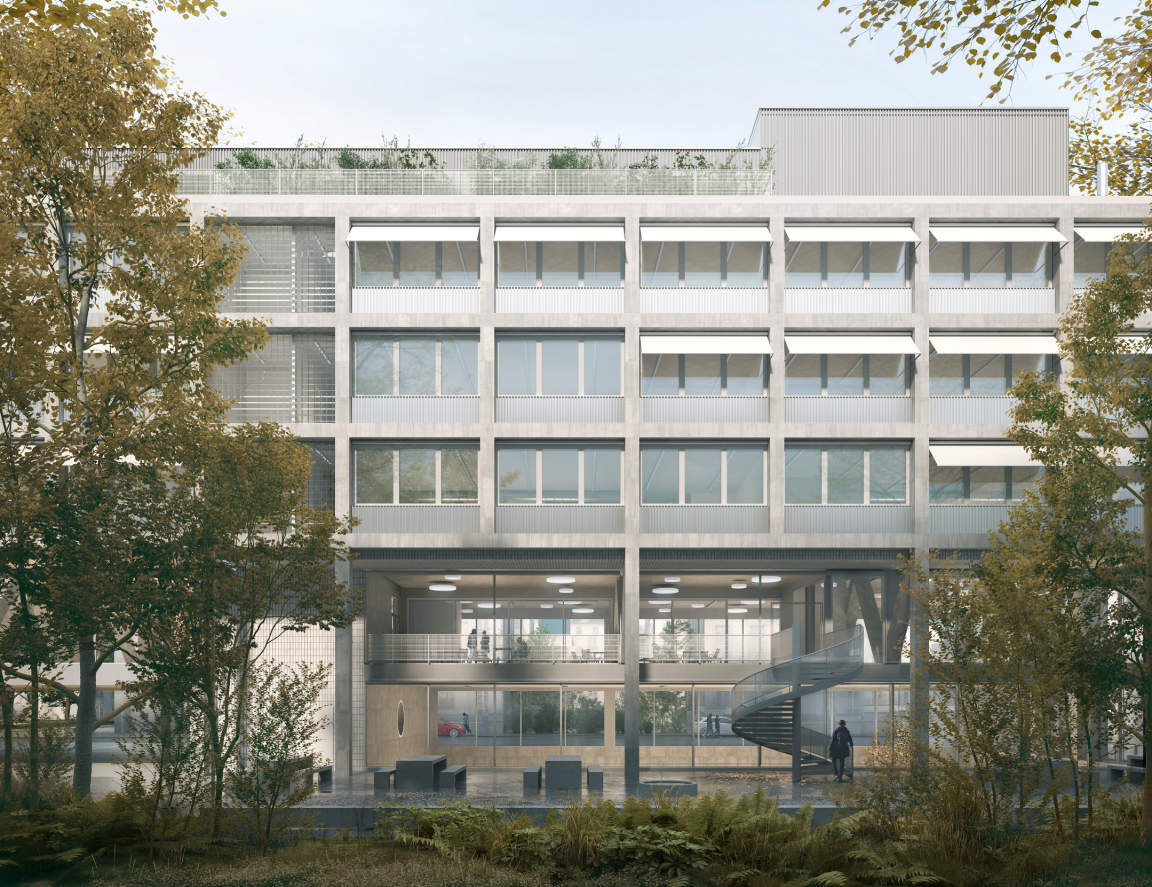 Visualisierung Ersatzneubau Baugewerbliche Berufsfachschule Zürich