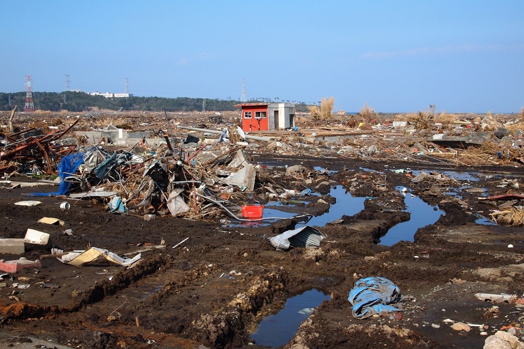 Minamisōma in Fukushima nach Tsunami