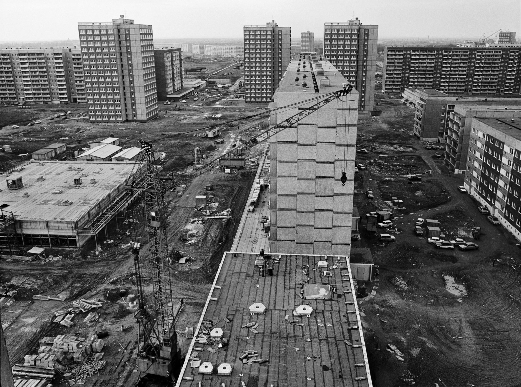 Grünau Leipzig DDR Plattenbau «Schlammhausen»