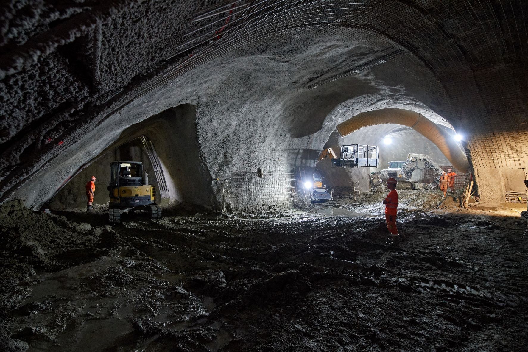 Kavernenausbruch Baustelle Laupenstrasse RBS