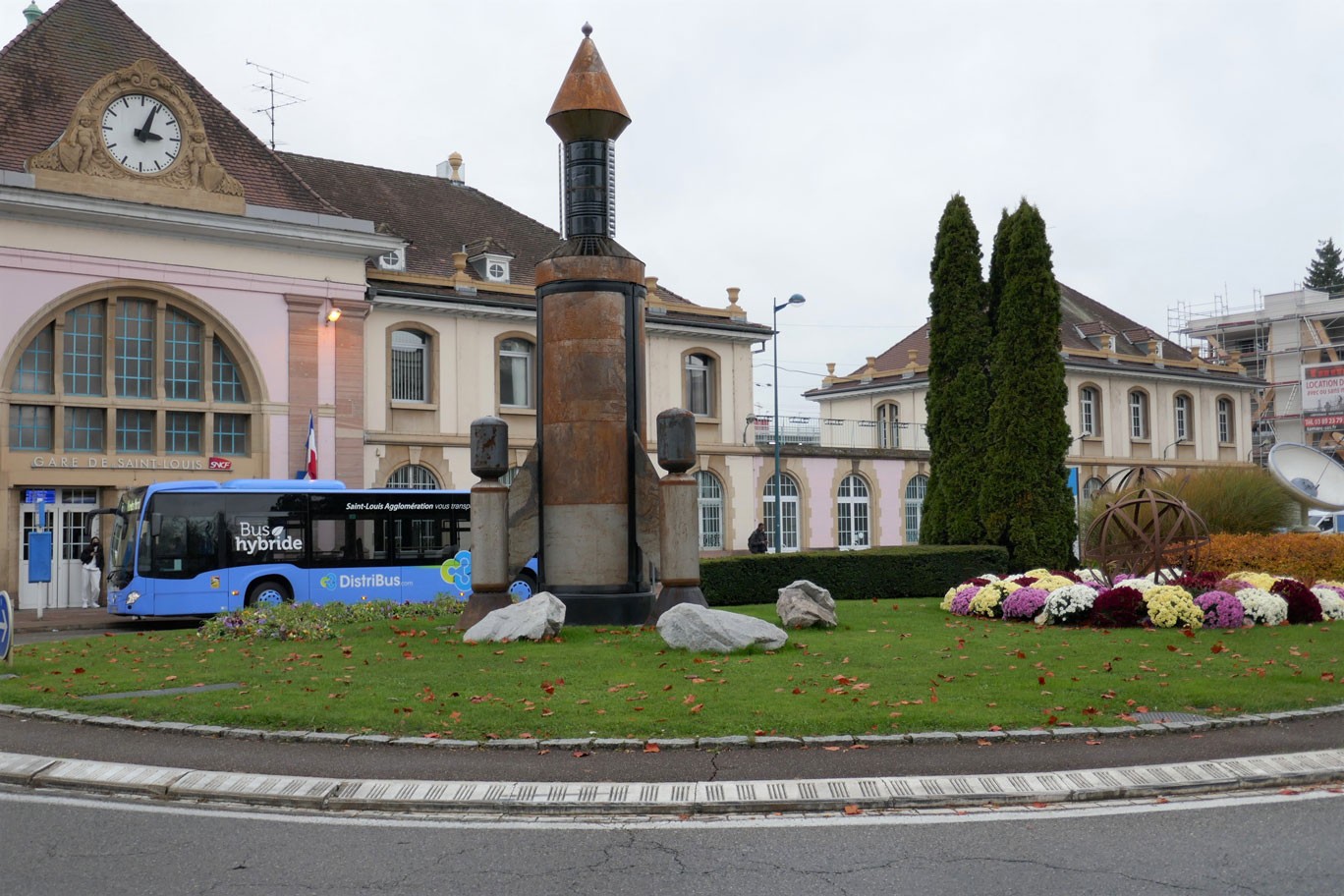 Kreisverkehr in Frankreich