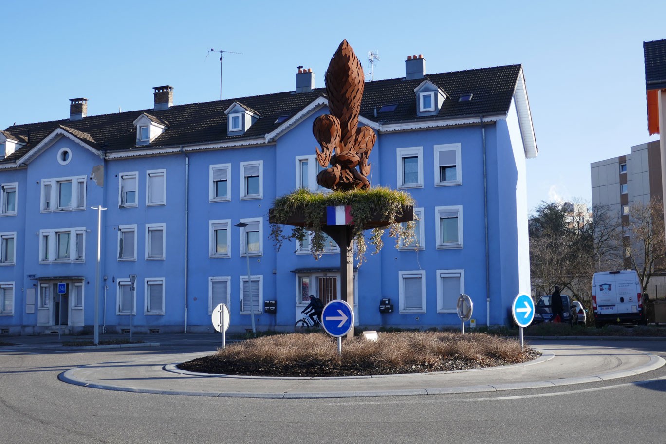 Kreisverkehr fleur de lys