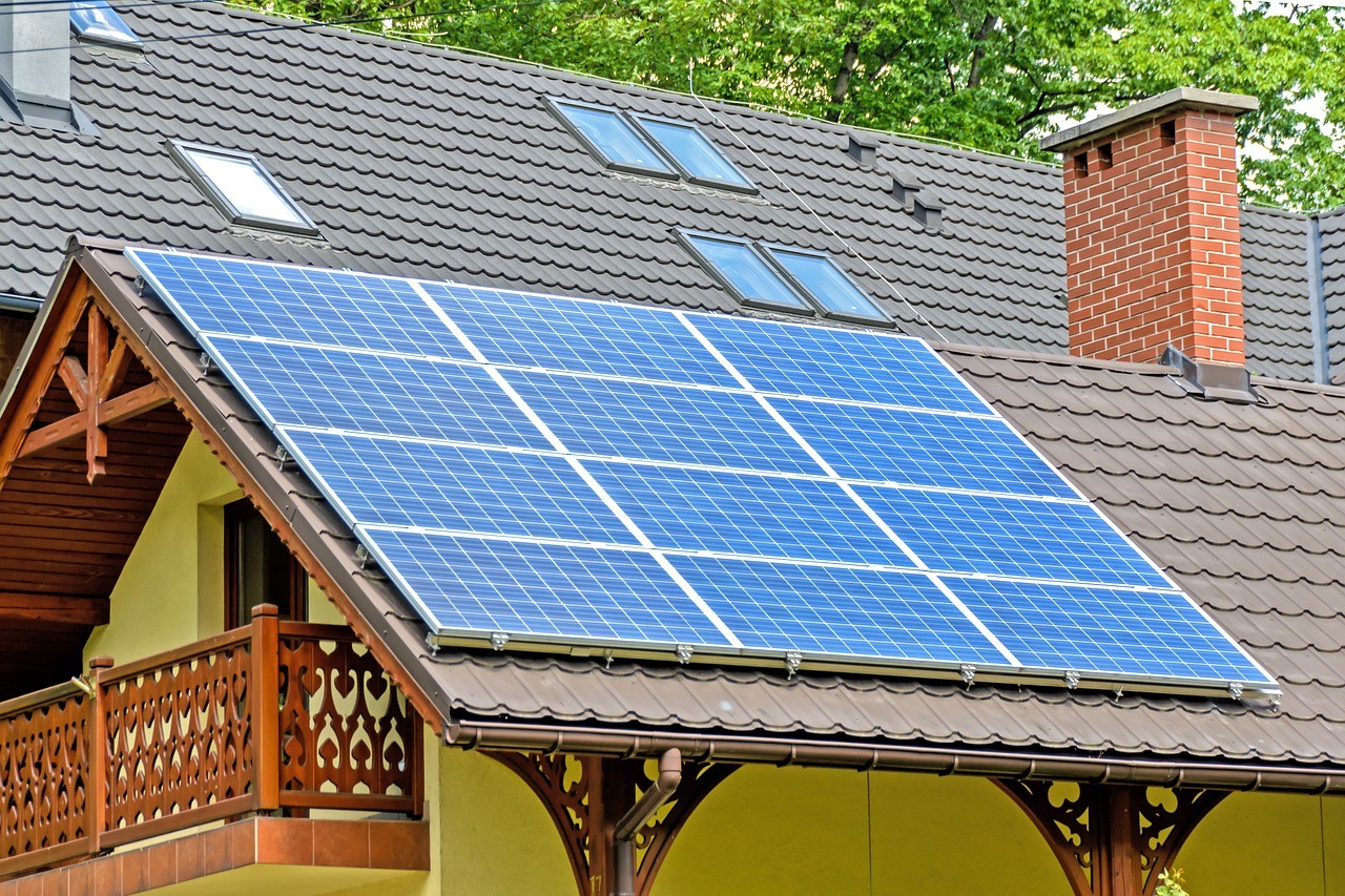 Solarpanel auf Haudach