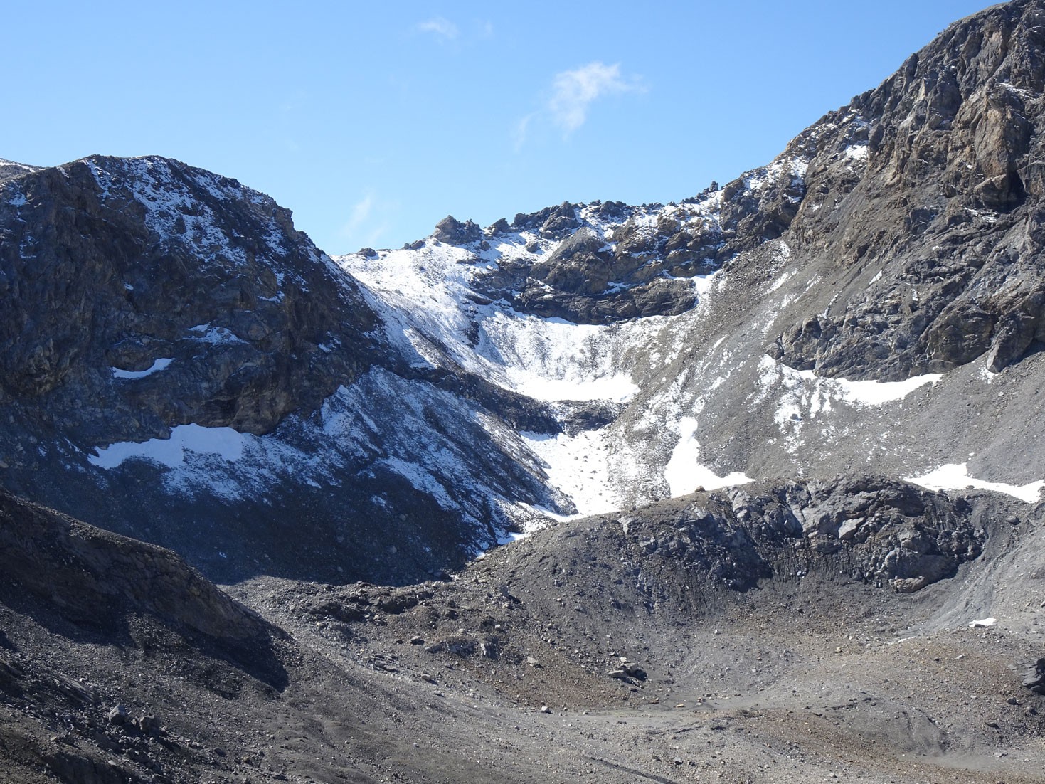 Lischana-Gletscher im September 2021