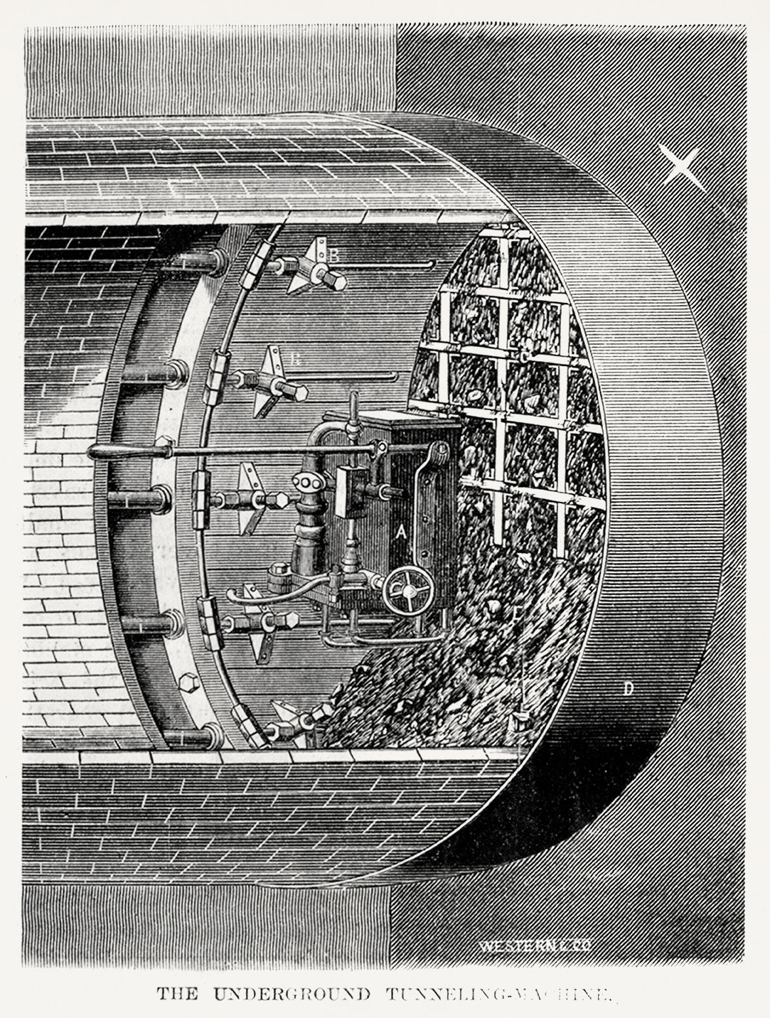 Tunnelbohrmaschine (Illustration)