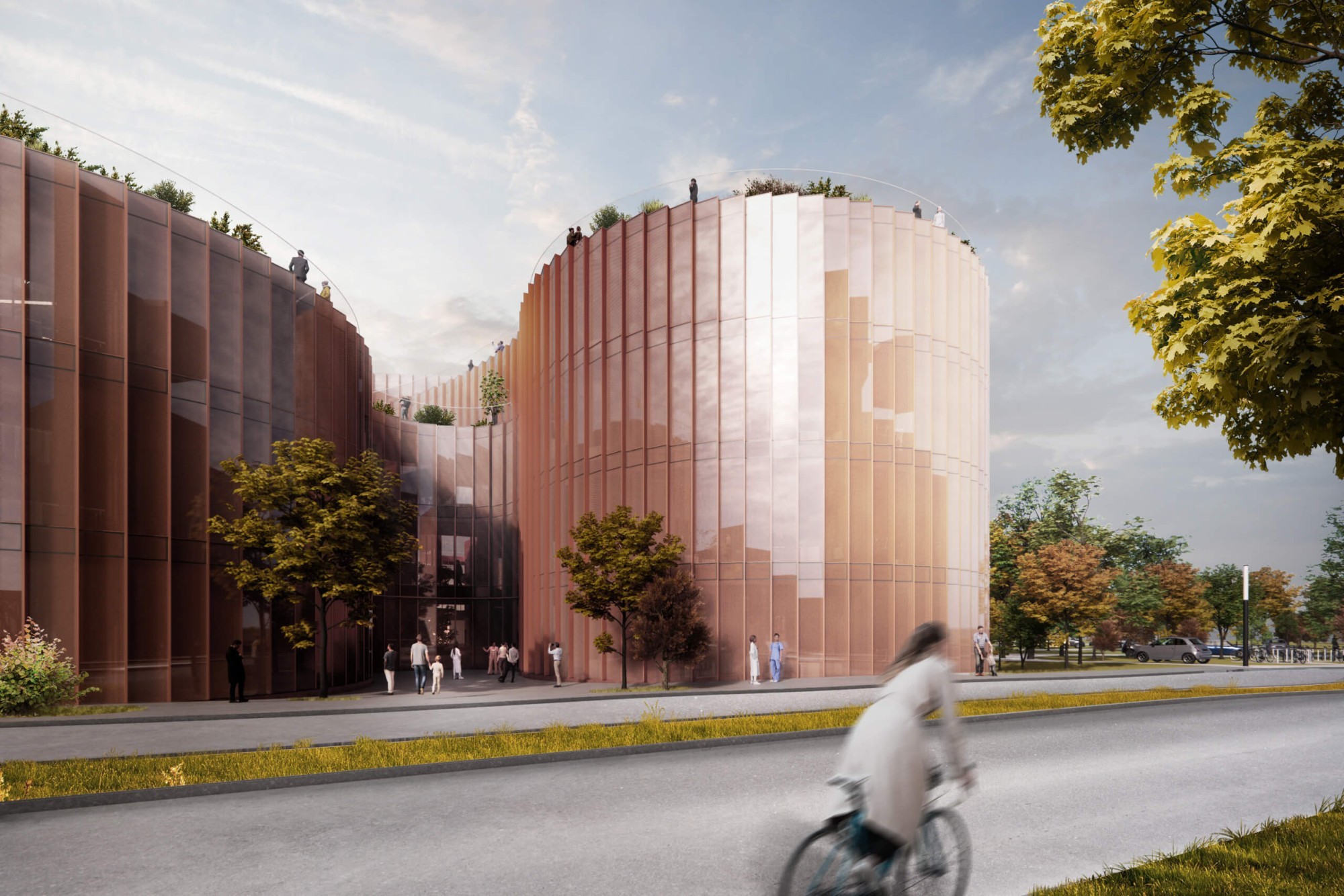 Visualisierung DNC-Zentrum Universitätsspital Aarhus Dänemark BIG