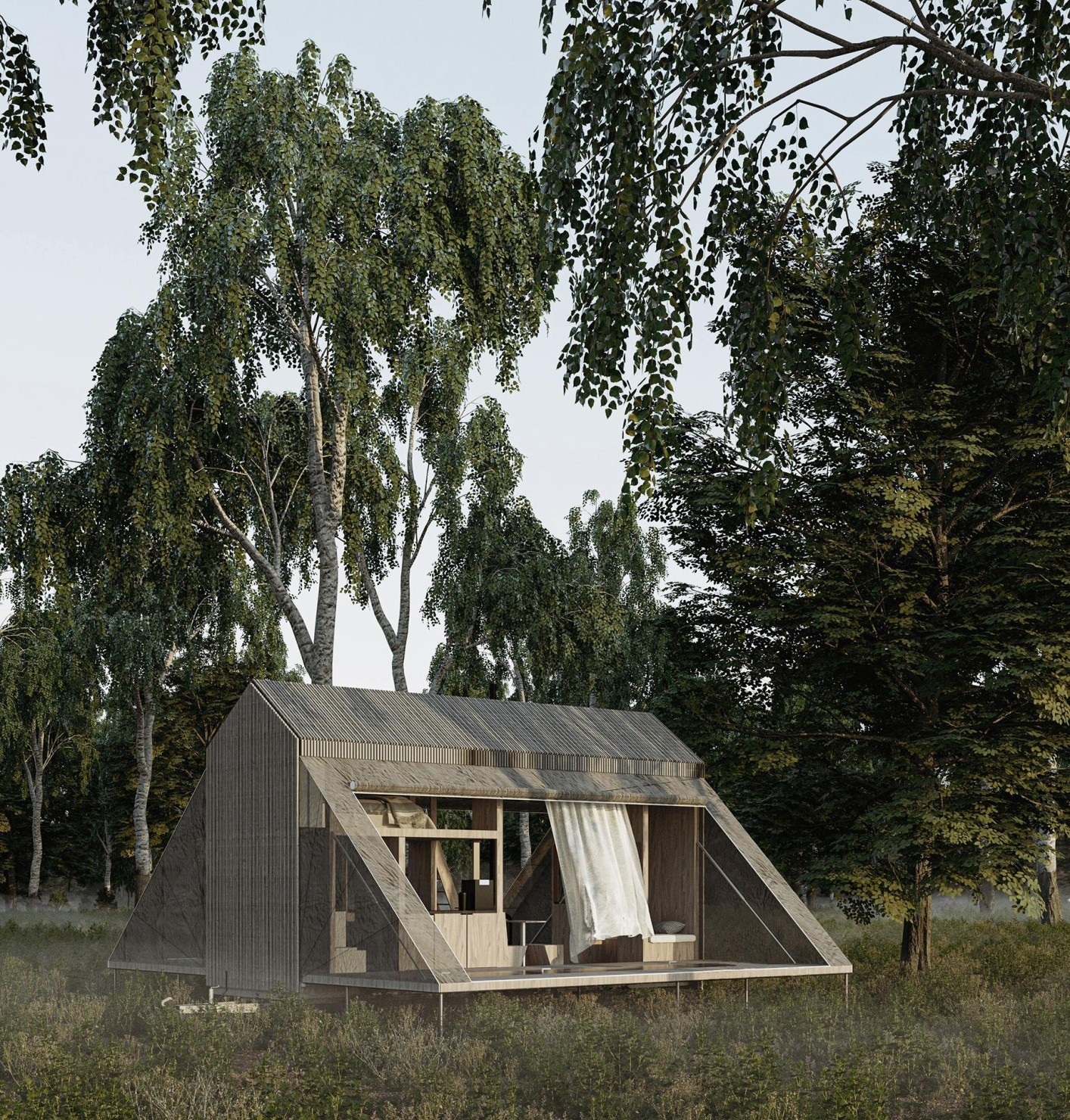 Ausklappbares Tiny House von Atelier Fasea