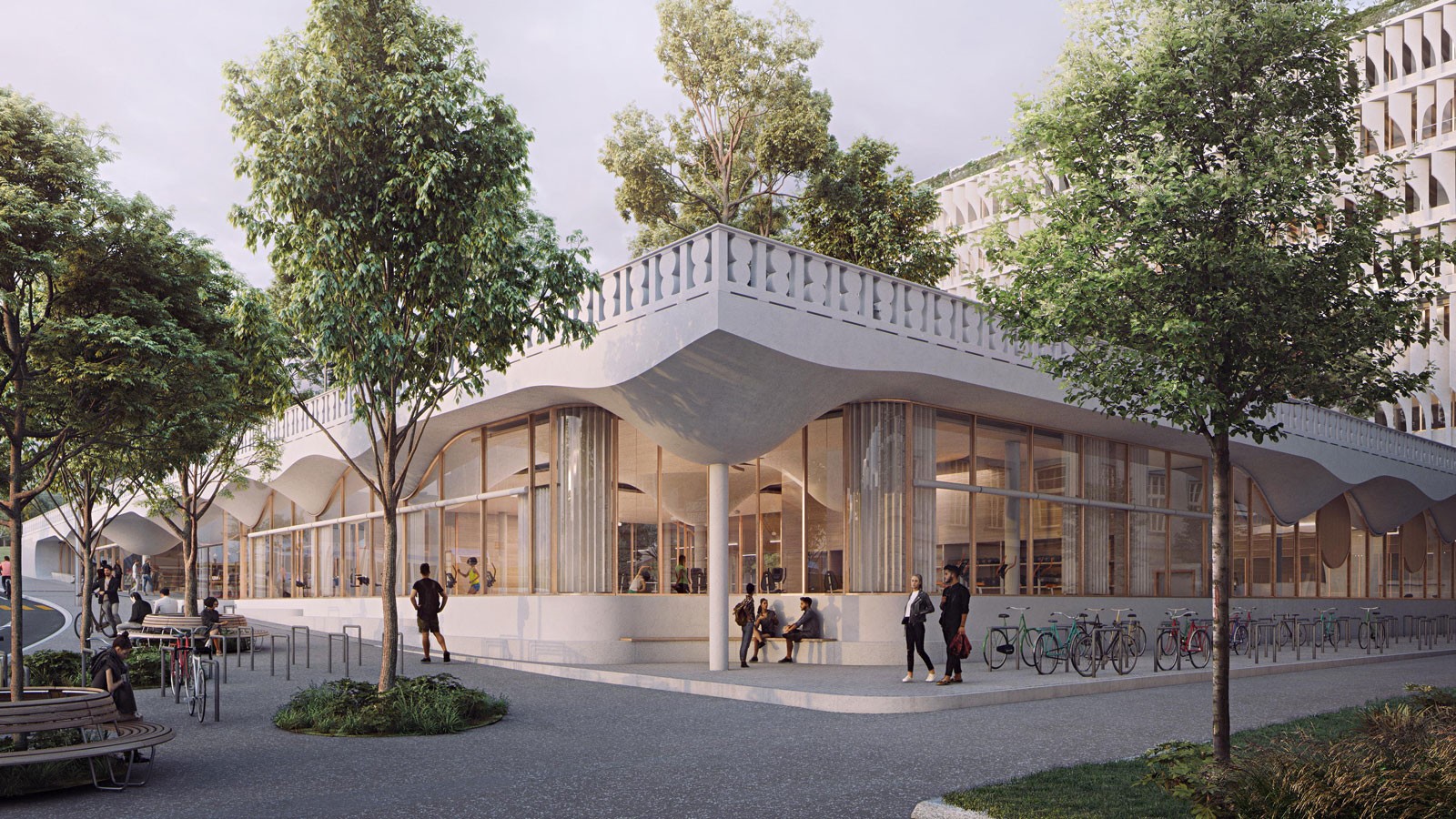 Visualisierung Rämistrasse Ecke Forum UZH Zürich