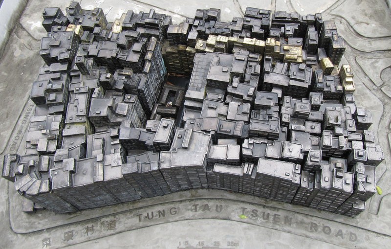 Modell der Kowloon Walled City