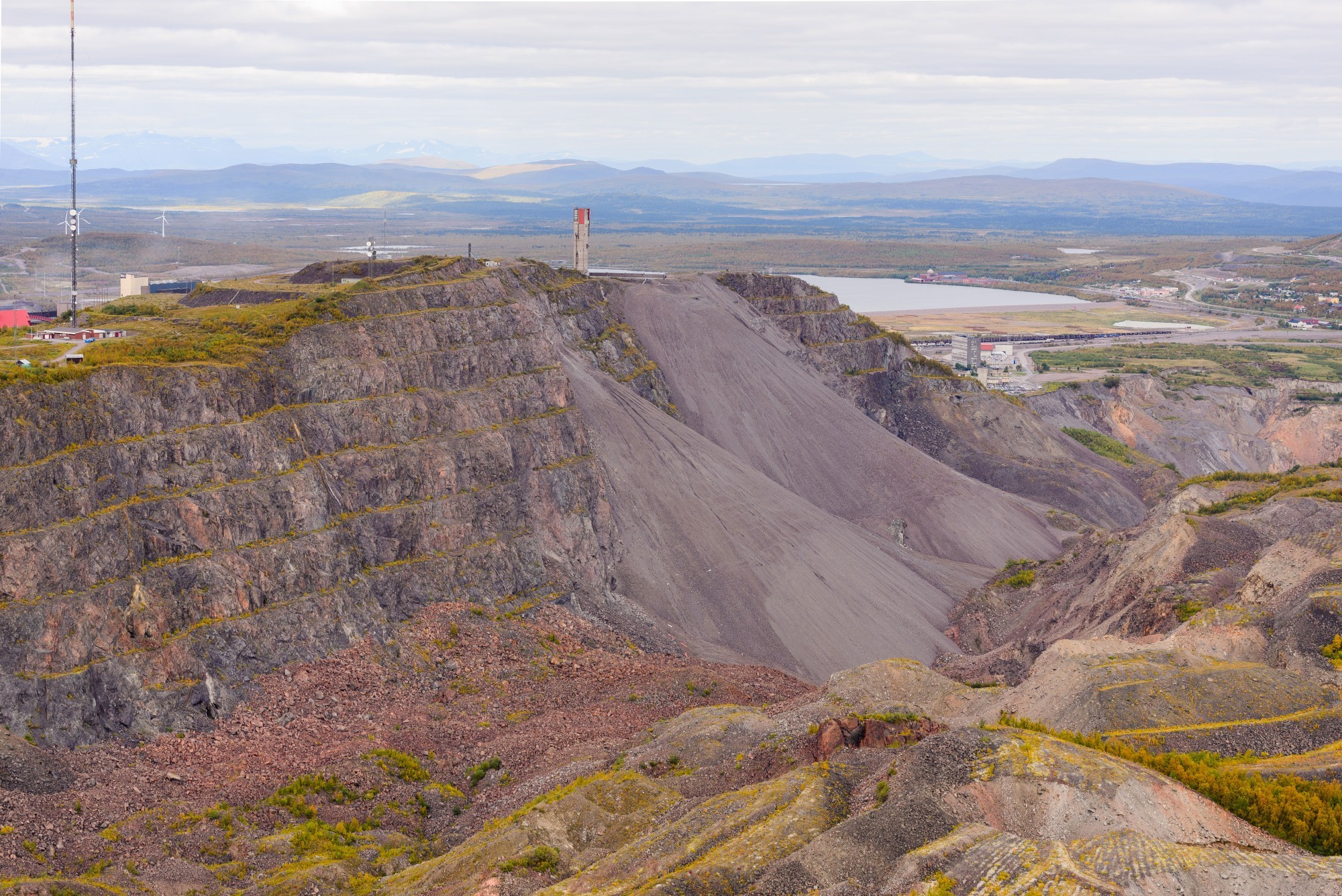 Erzberg Kiirunavaara in Kiruna Schweden