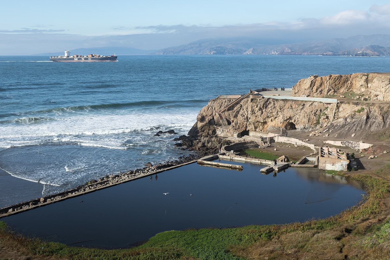 Ruinen Sutro Baths in San Francisco