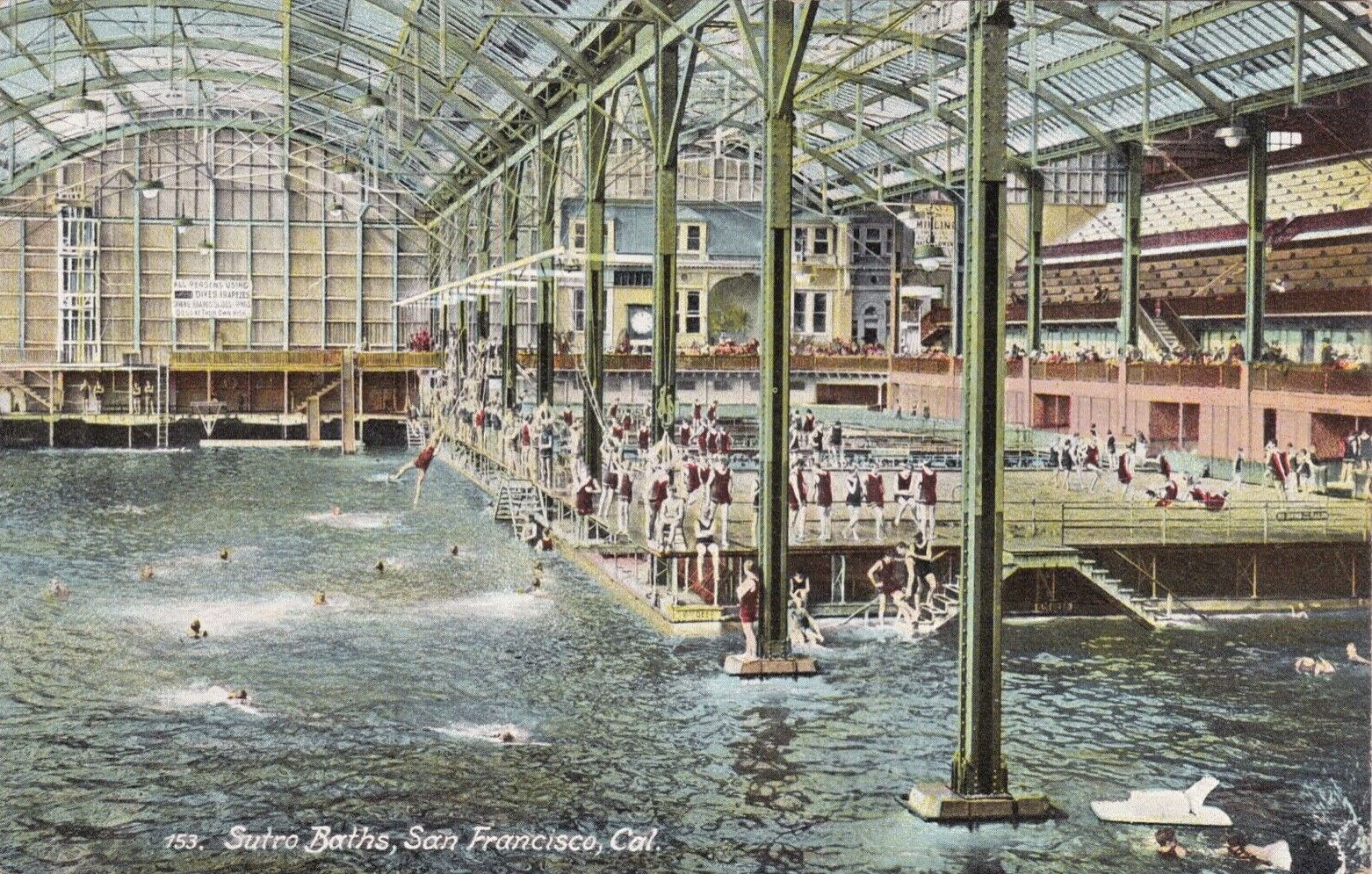 Postkarte Sutro Baths in San Francisco um 1900